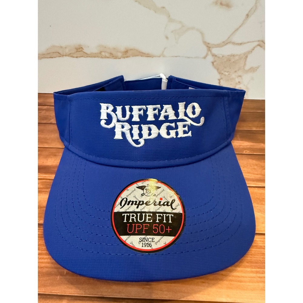 Imperial Buffalo Ridge Performance Visor Blue UPF 50+ Adjustable Hat 3124P